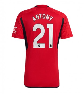 Maillot de foot Manchester United Antony #21 Domicile 2023-24 Manches Courte